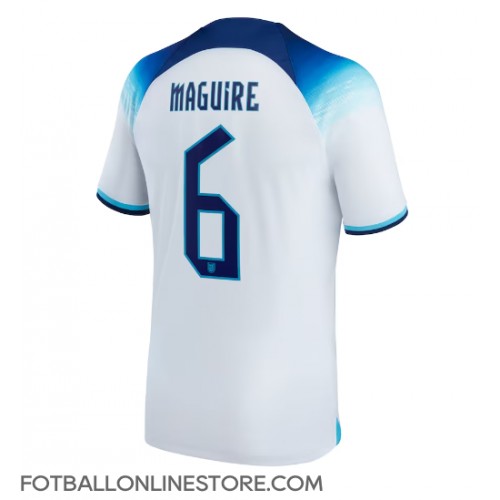 Billige England Harry Maguire #6 Hjemmetrøye VM 2022 Kortermet